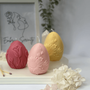 Blooming Bloom: Floral Egg Candle