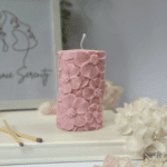 Blooming Pillar Candle: Floral Elegance Candle