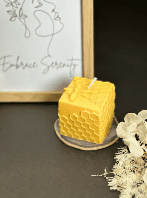 Honey Cube Candle: Sweet Sophistication for Your Space