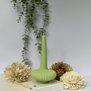 Ribbed Radiance Candle: Lamp Inspired Candle