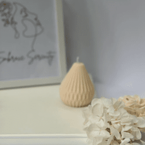 GeoPear Glow Candle: Geometric Pear Candle